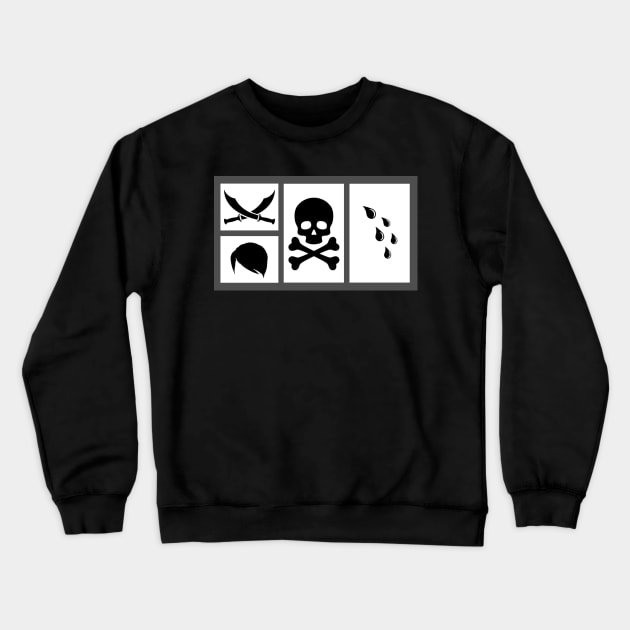 Sad at Sea Elements Crewneck Sweatshirt by Sad at Sea